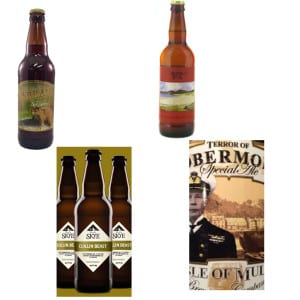 A selection of suggested Scottish island beers