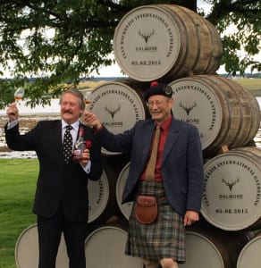 Richard with the Caberfae of the MacKenzie clan . Picture: SM