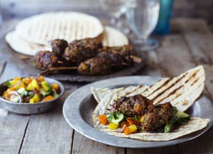 Cyrus Todiwala’s lamb sheek kebabs with fruits and walnuts