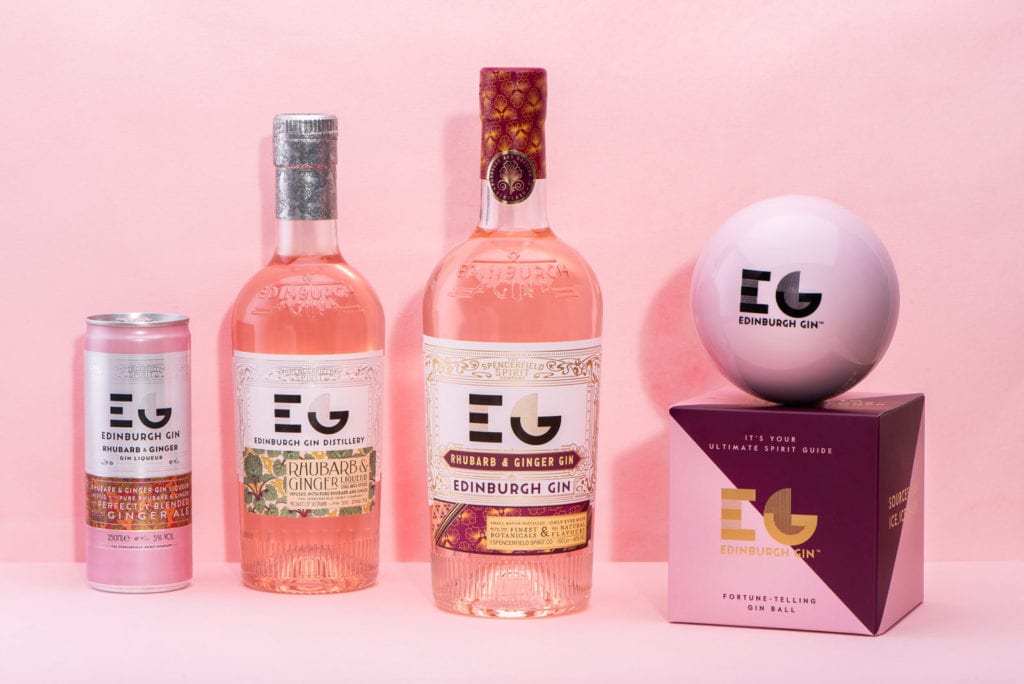 Edinburgh Gin Rhubarb and Giner gin