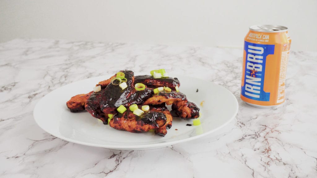 Irn-Bru chicken wings