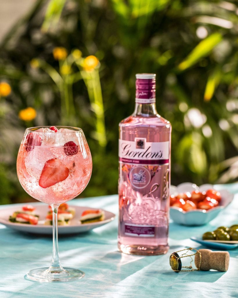 make pink gin at home