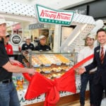 Doughnut fans queue from 7.30am for opening of new Krispy Kreme store