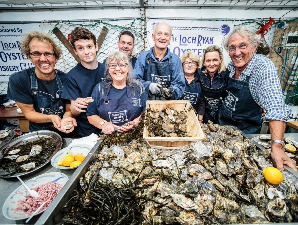 The Loch Ryan Oyster Fishery Team by Pete Robinson