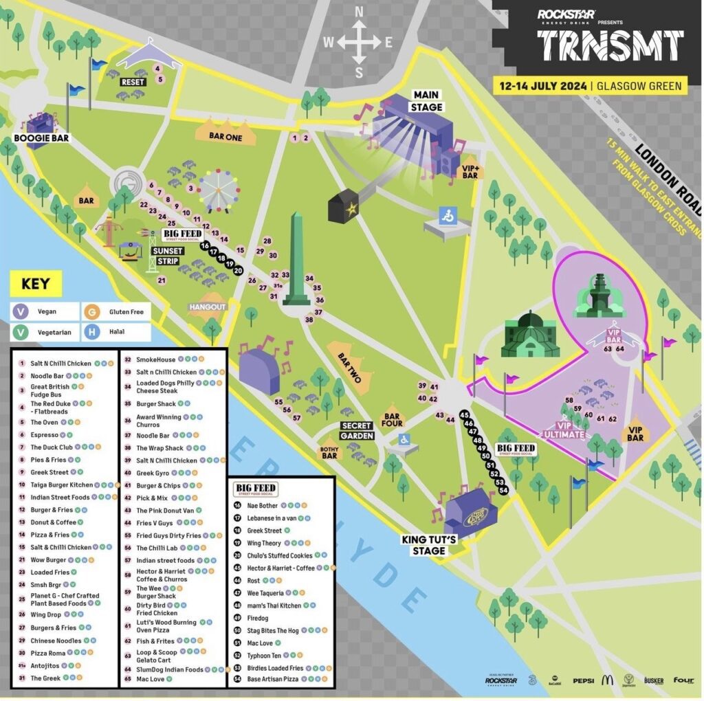 TRNSMT food and drink